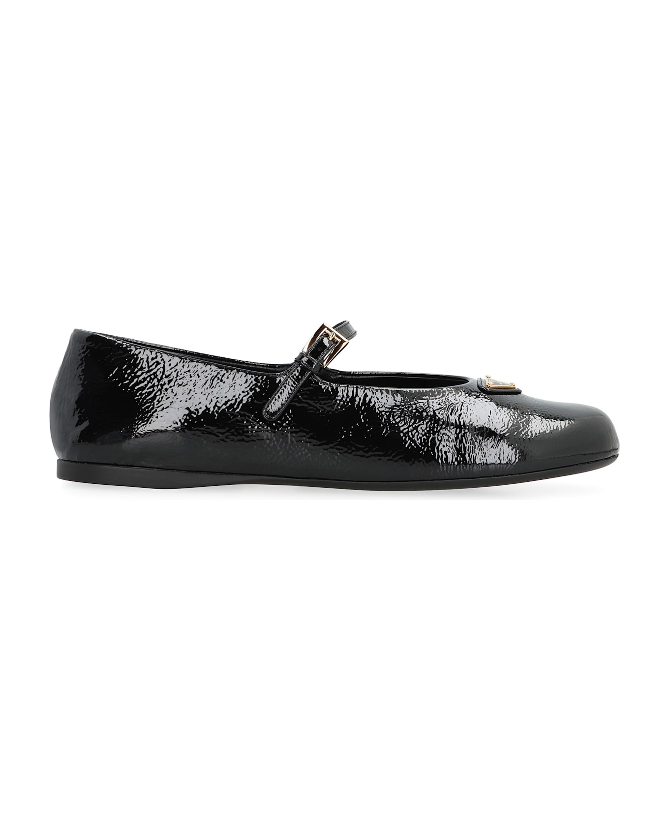 Prada Patent Leather Ballet Flats - black