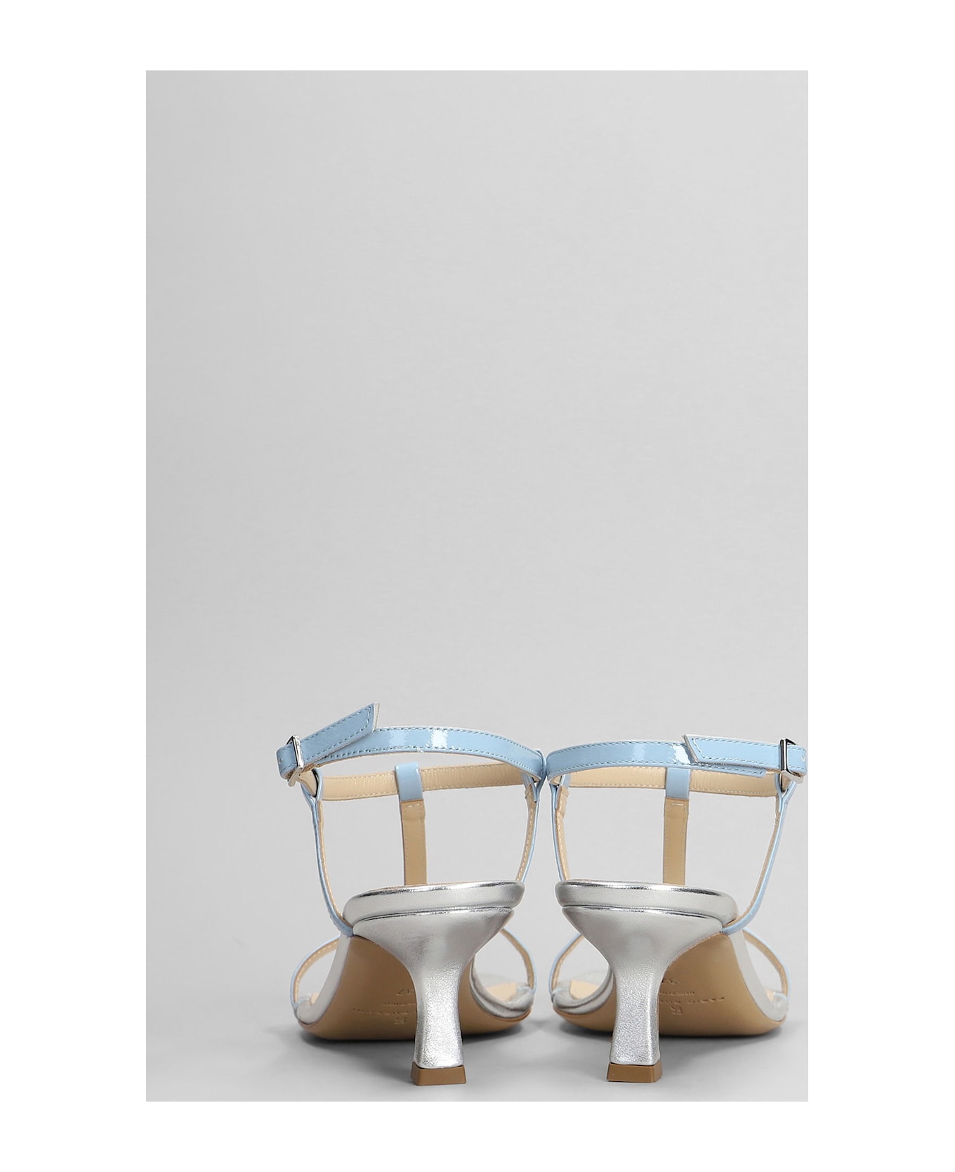 Fabio Rusconi Sandals In Cyan Leather - cyan