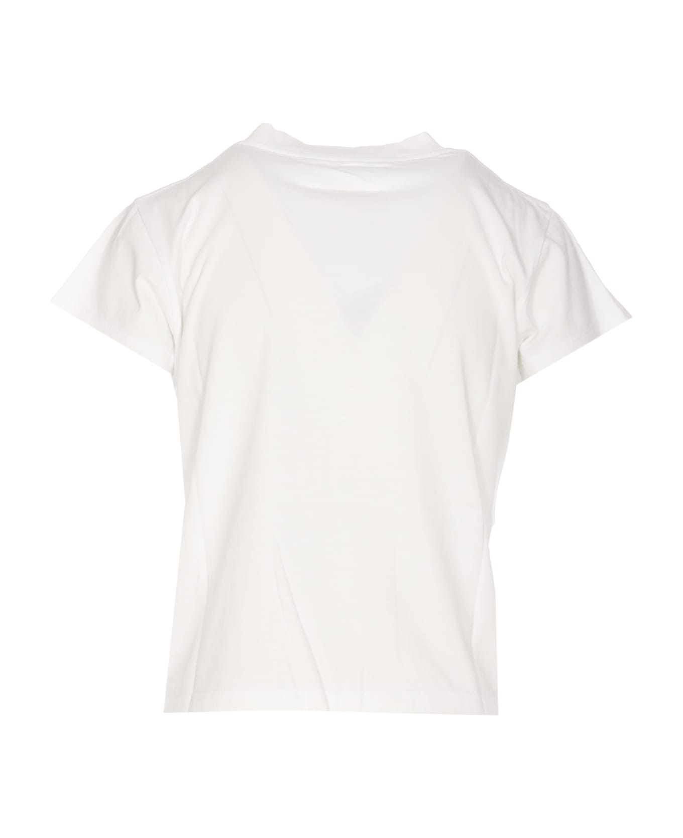 MM6 Maison Margiela Logo Cotton T-shirt - Off white