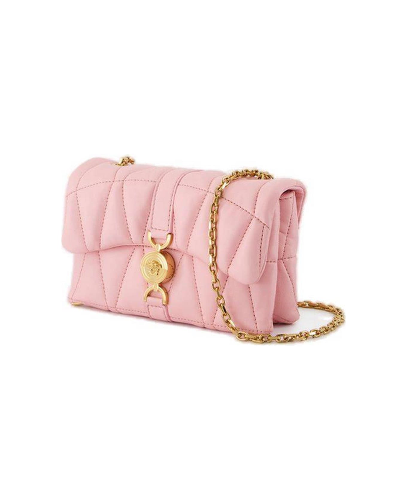 Versace Kleio Quilted Mini Crossbody Bag - Pink