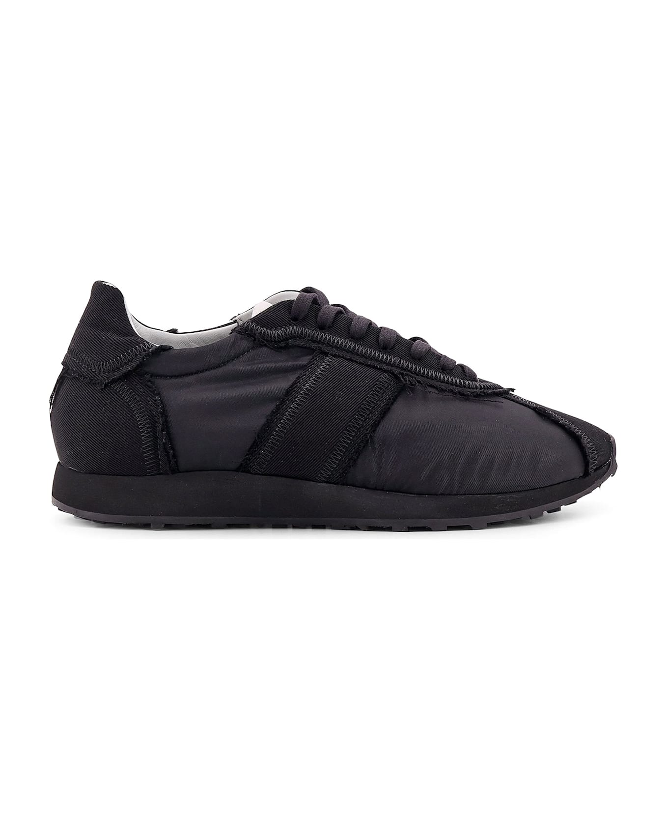 The Row Mica Nylon Sneakers With Fabric Inserts - Black