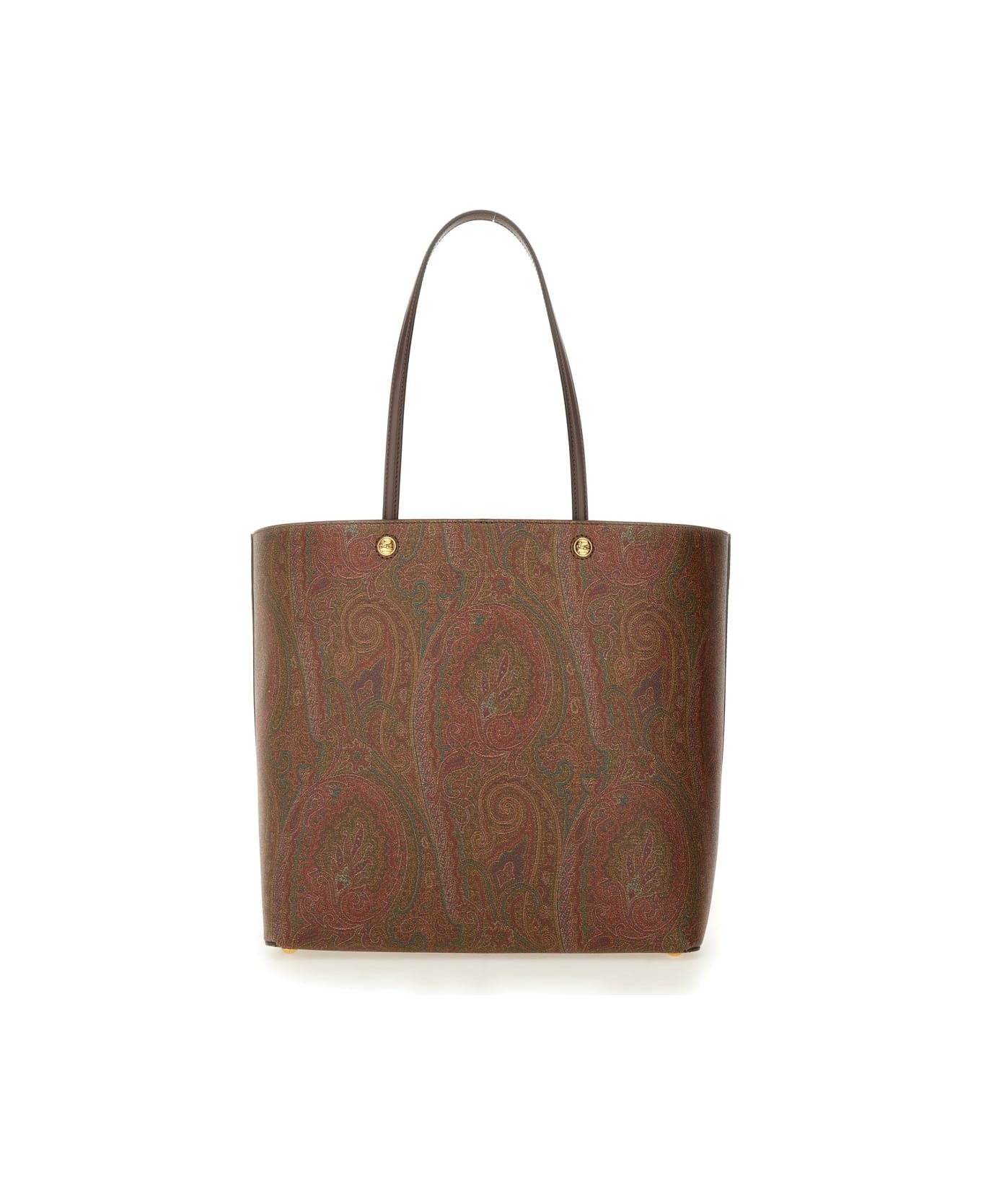 Etro Paisley Patterned Shopping Bag - BROWN