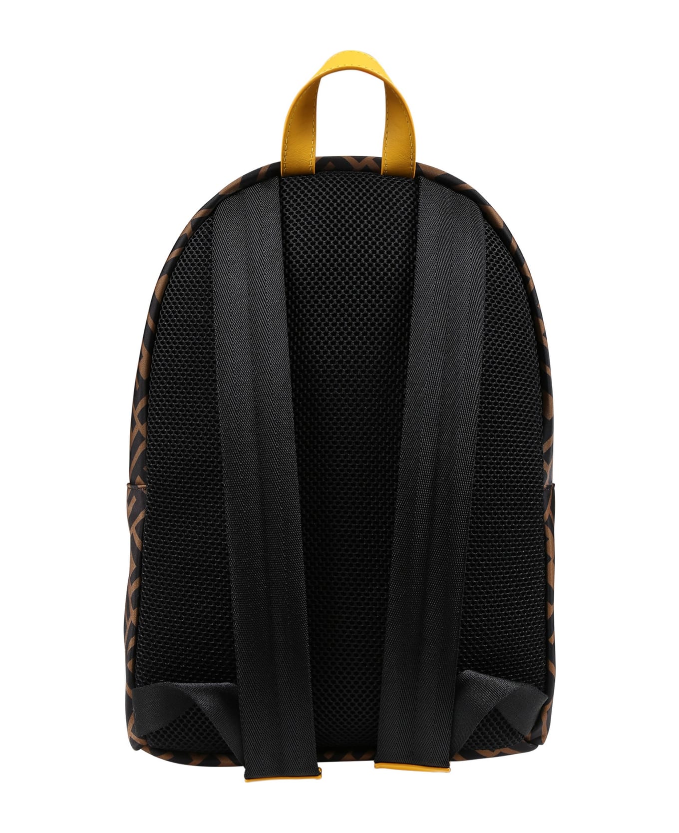 Fendi Brown Backpack For Kids With Double F - Brown