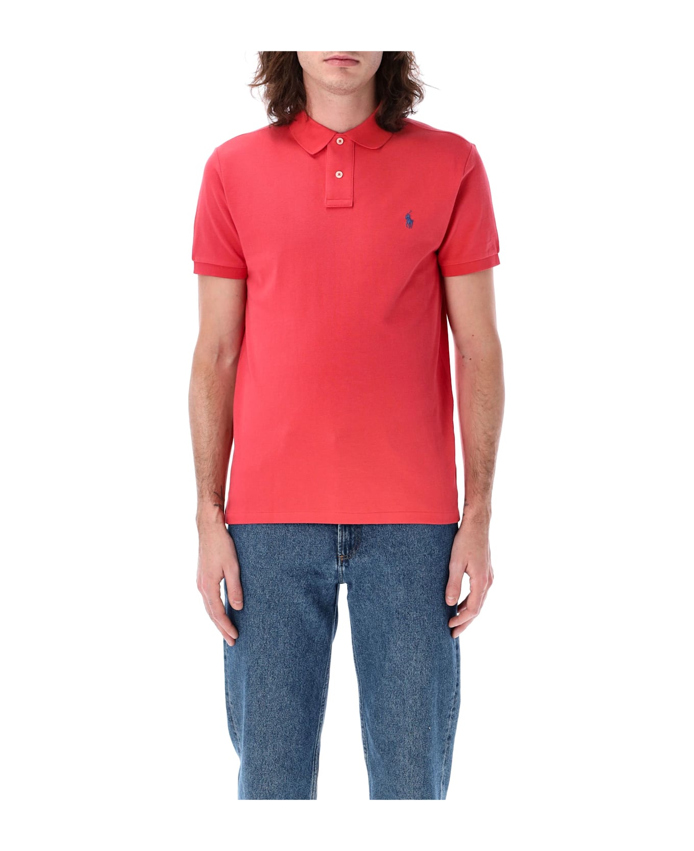 Polo Ralph Lauren Slim Fit Polo Shirt - SPRING RED