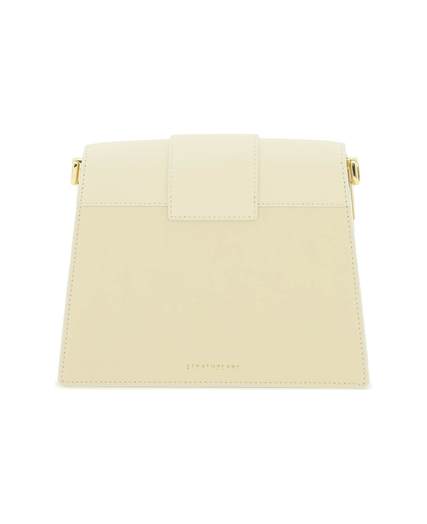 Strathberry Crescent Box Bag - VANILLA DIAMOND (White)