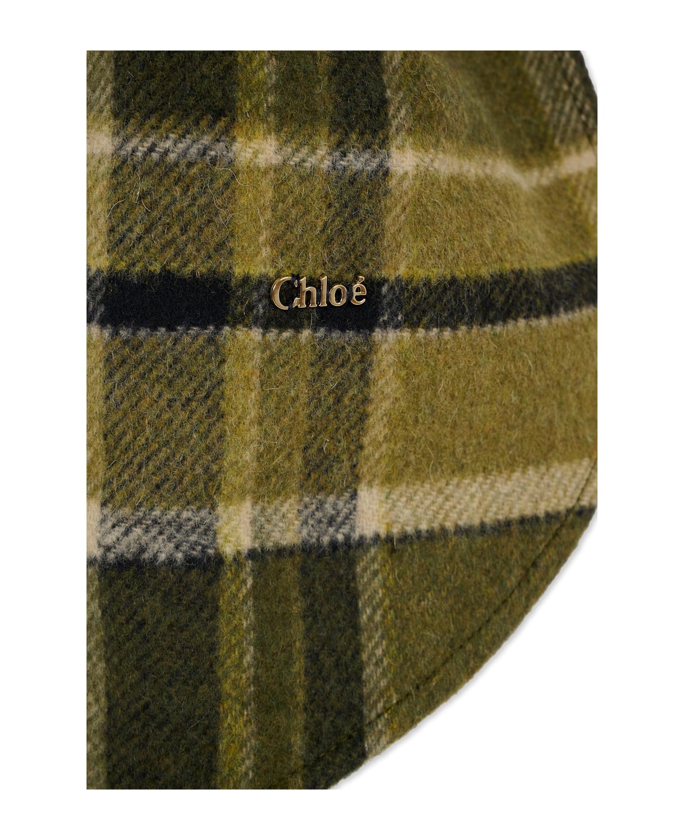 Chloé Green Cape For Girl With Logo - Green