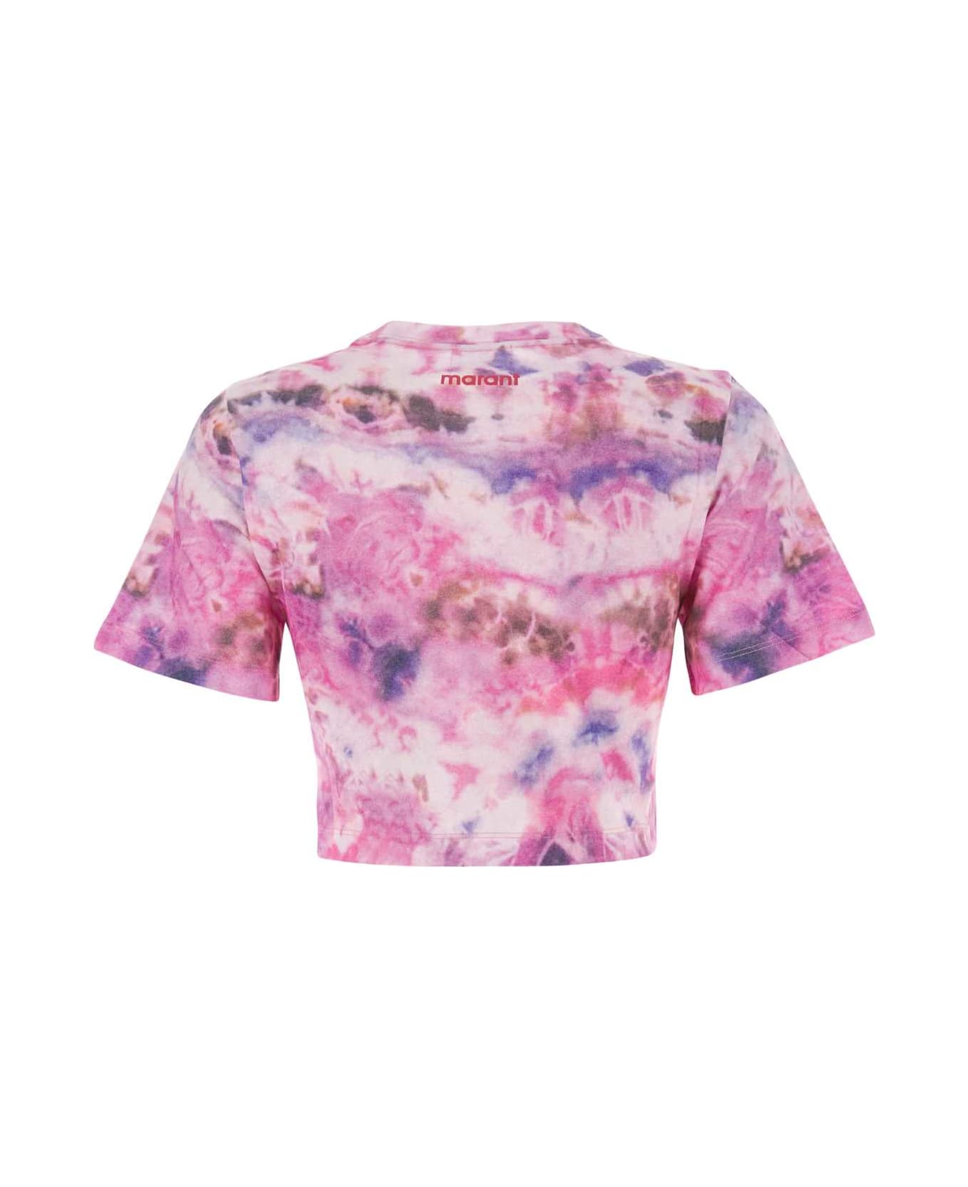 Marant Étoile Printed Cotton Zela T-shirt - Pink