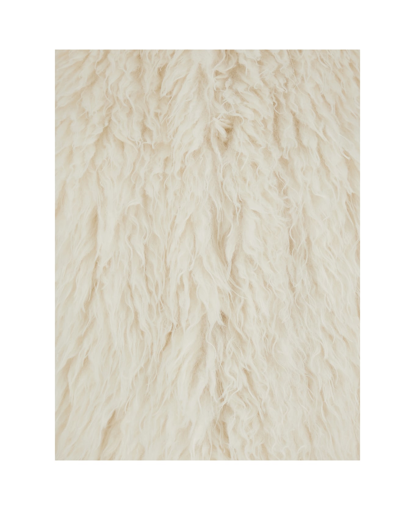 MICHAEL Michael Kors White Sleeveless Jacket With Front Concealed Closure In Ecofur Woman - White