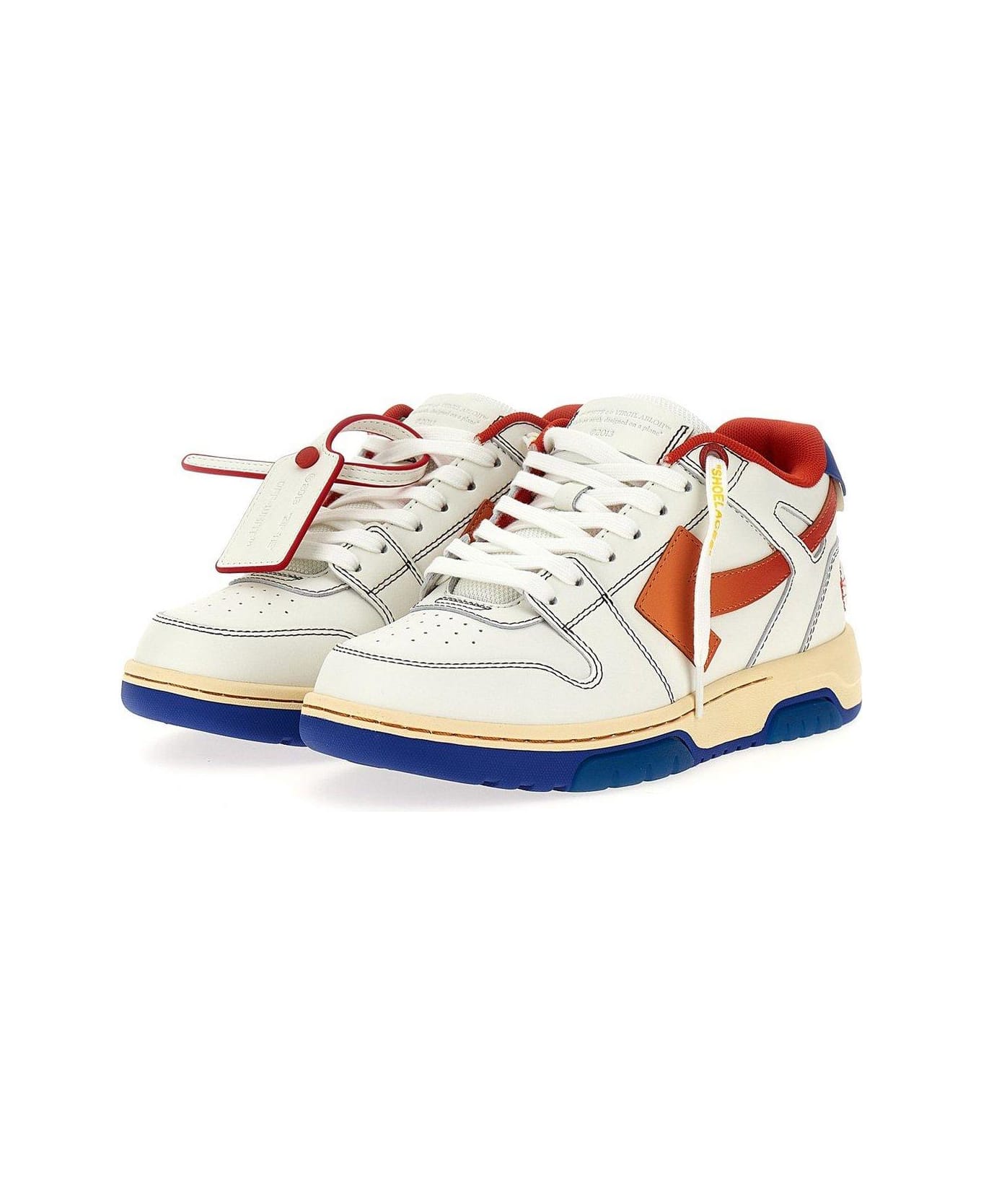 Off-White Out Of Office Lace-up Sneakers - White Red スニーカー