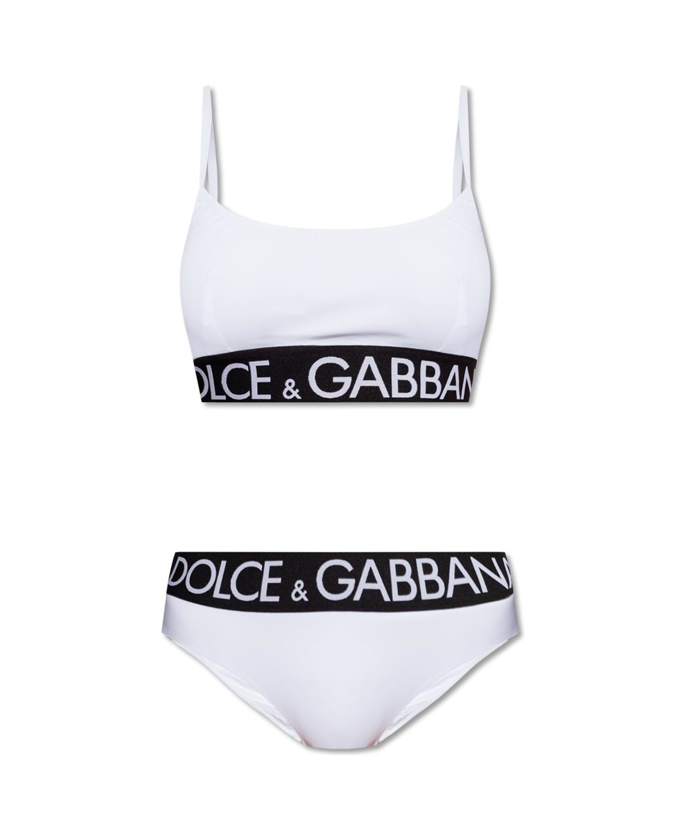 Dolce & Gabbana Two-piece Swimsuit - Bianco