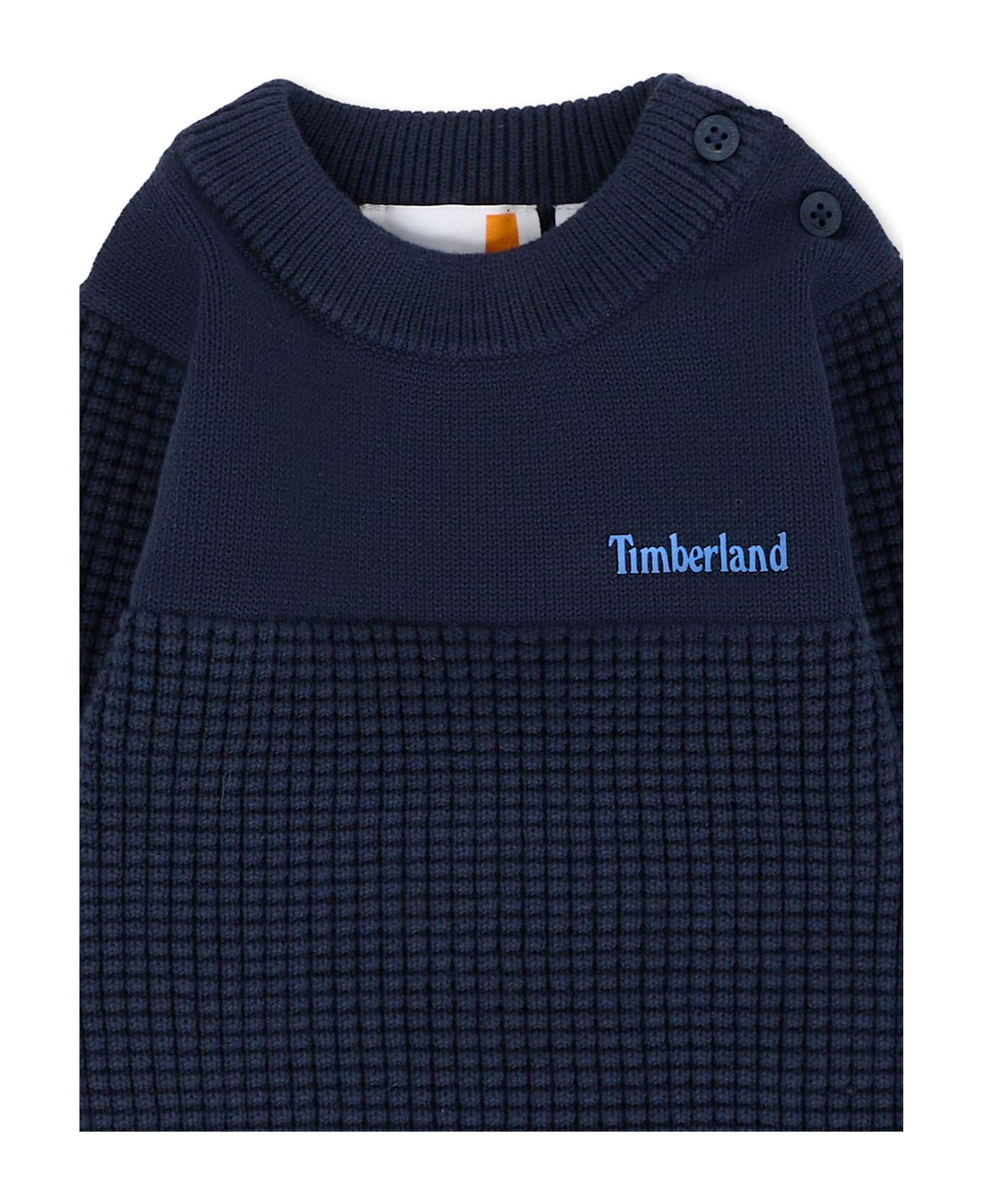 Timberland Maglione Blu Per Neonato Con Logo - Blue