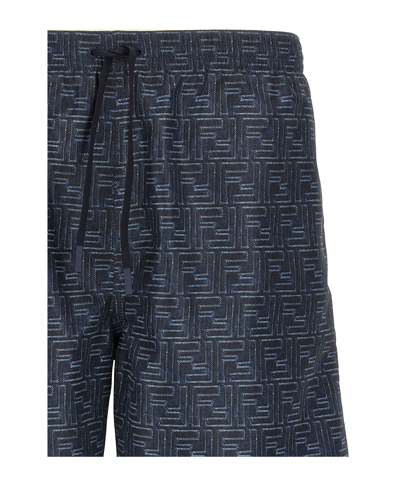 Fendi Denim Effect Swimsuit - Blue