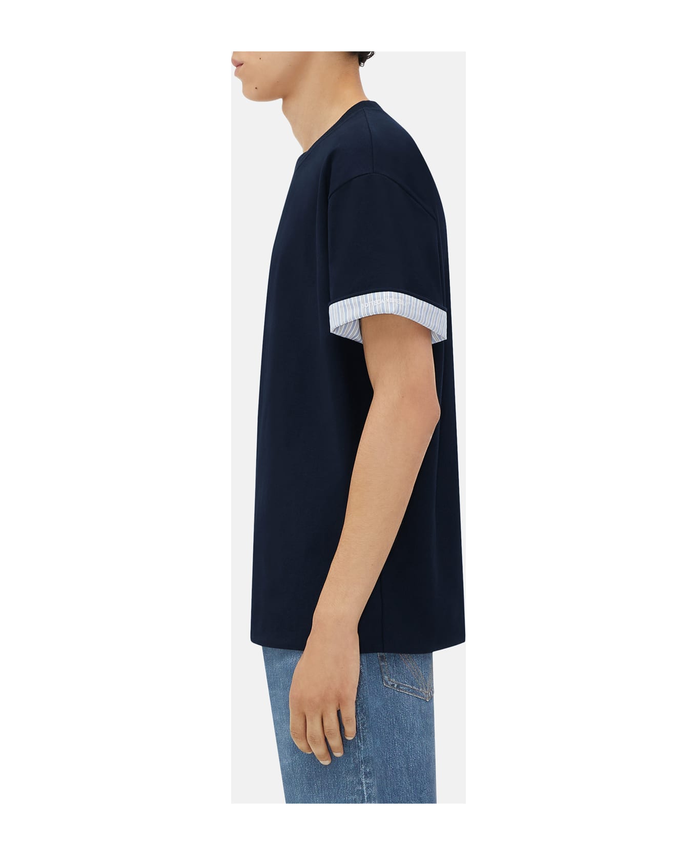 Bottega Veneta T-shirt With Cuff - Blue シャツ
