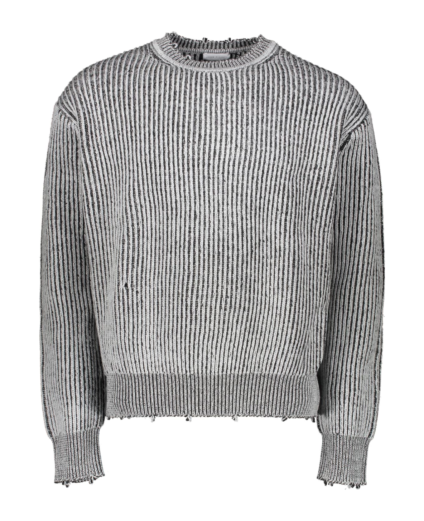 John Elliott Crew-neck Wool Sweater - grey