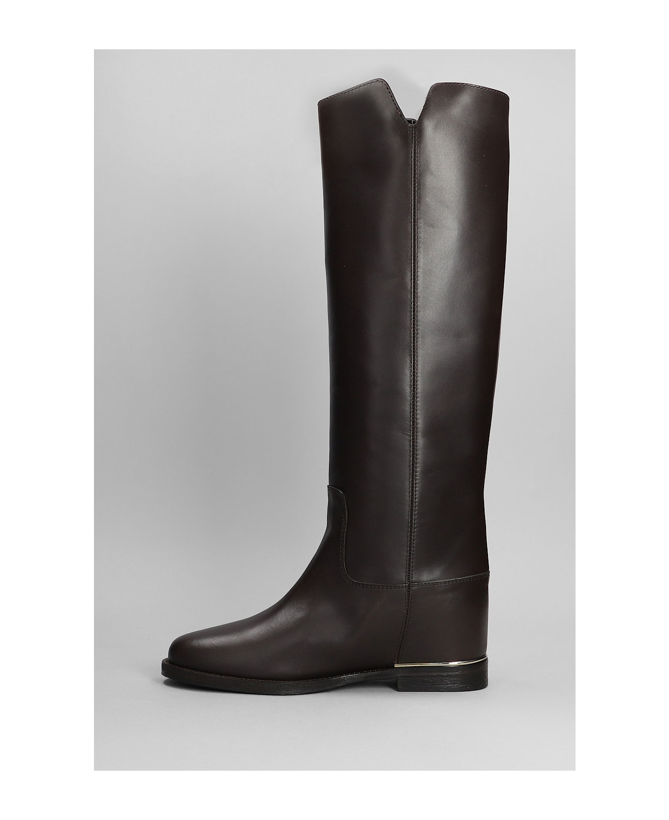 Via Roma 15 In Dark Brown Leather - dark brown