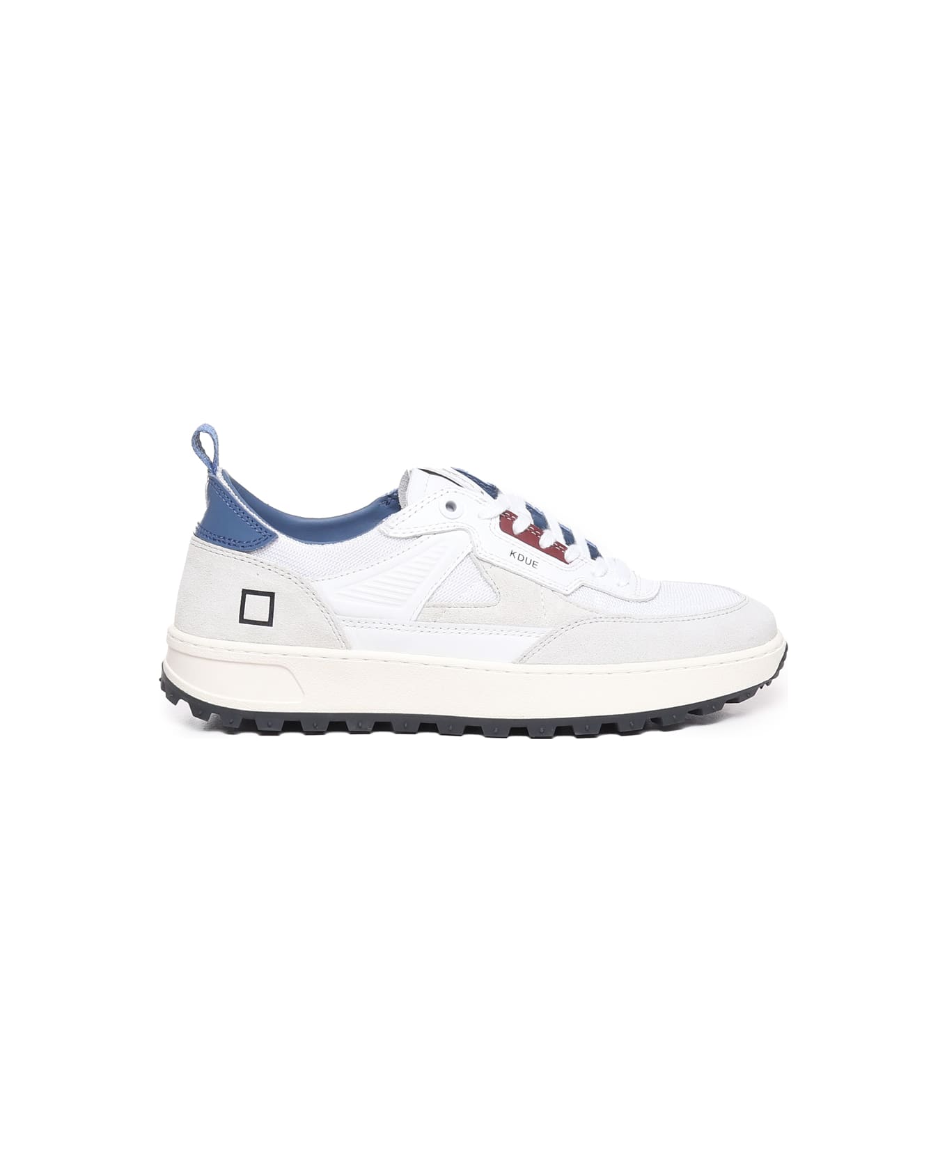 D.A.T.E. Kdue Sneakers - White-blue