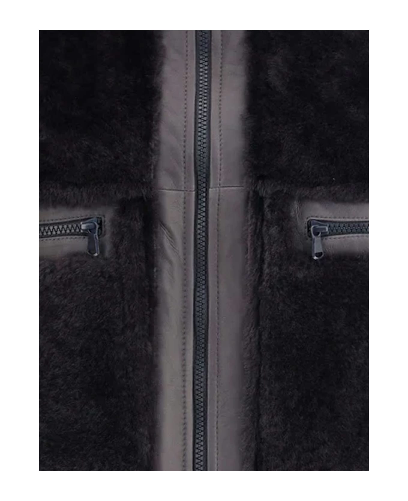 Brunello Cucinelli Shearling Jacket - Carbone