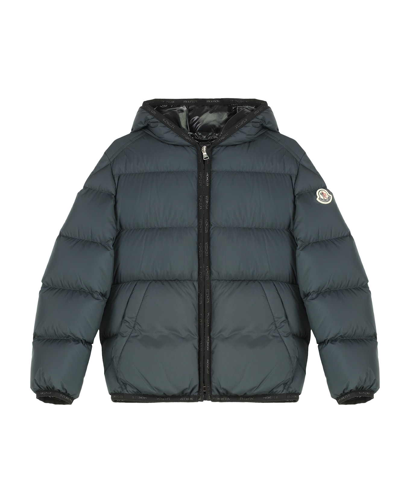 Moncler Mattan Hooded Nylon Jacket - blue