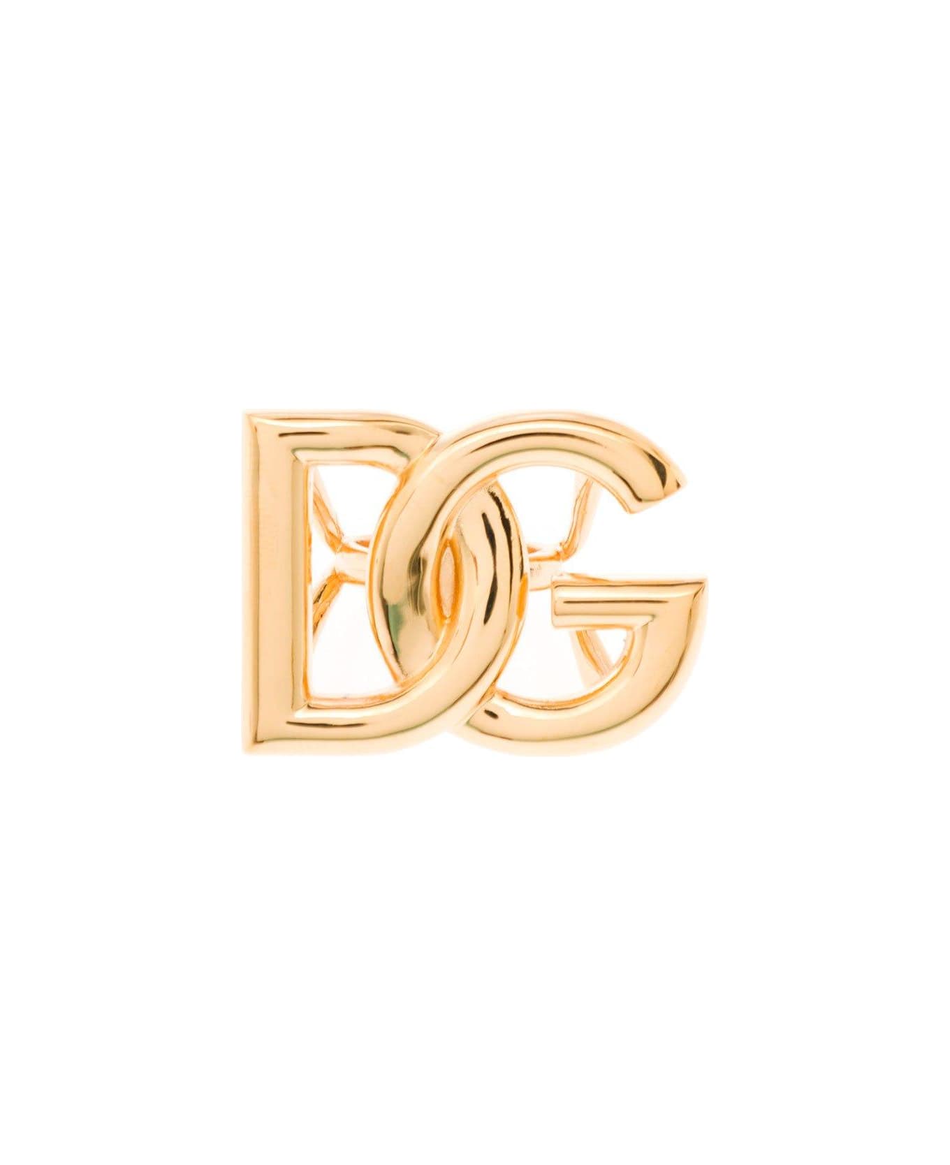 Dolce & Gabbana Logo Engraved Ring - Giallo
