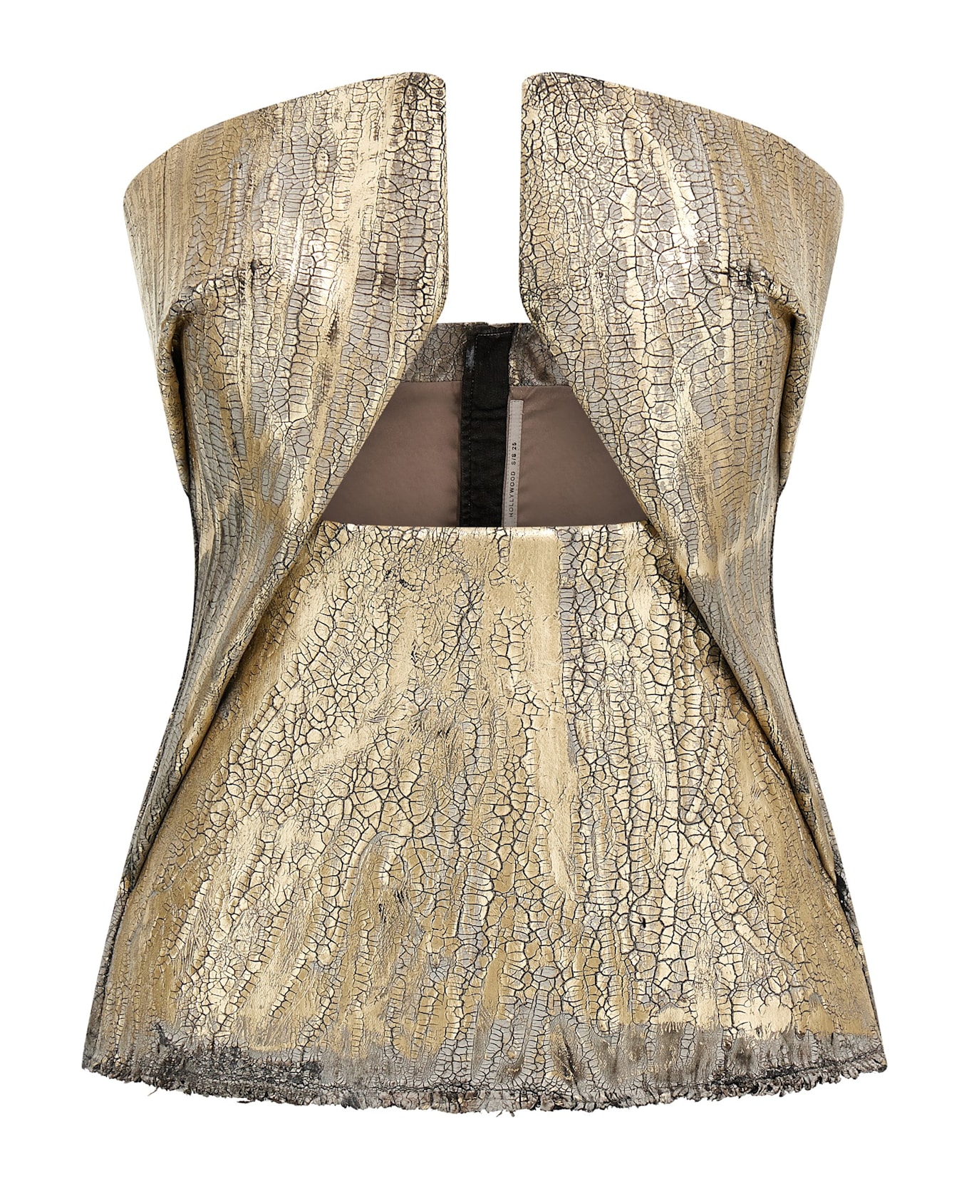 Rick Owens 
woven Prong
 Top - Gold