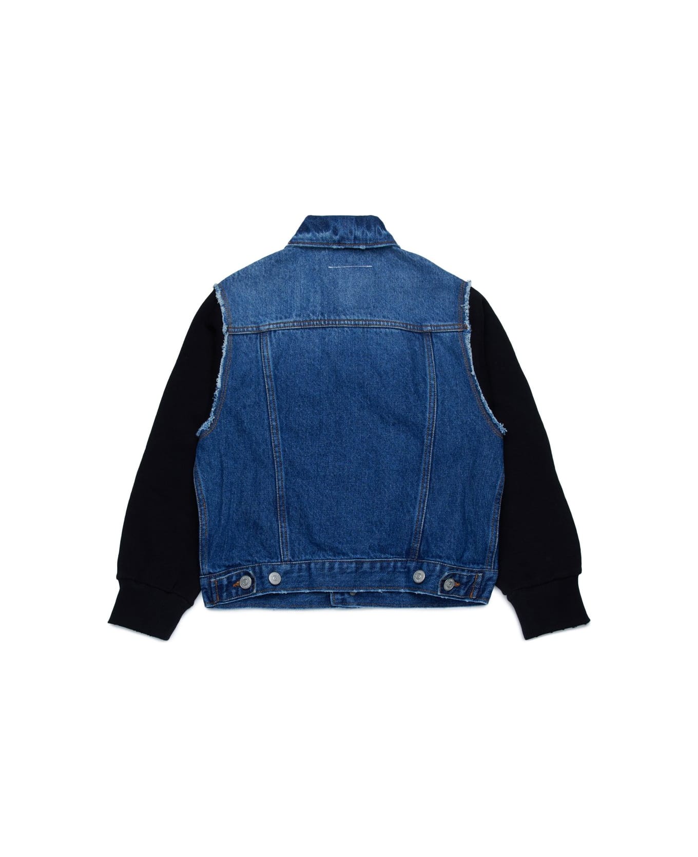 MM6 Maison Margiela Panelled Button-up Denim Jacket - Blue