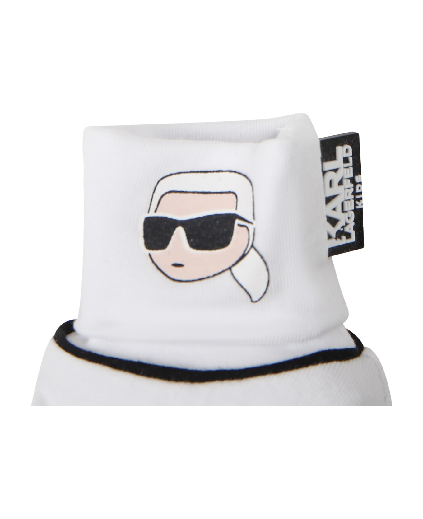 Karl Lagerfeld Kids White Set For Baby Boy With Logo - White