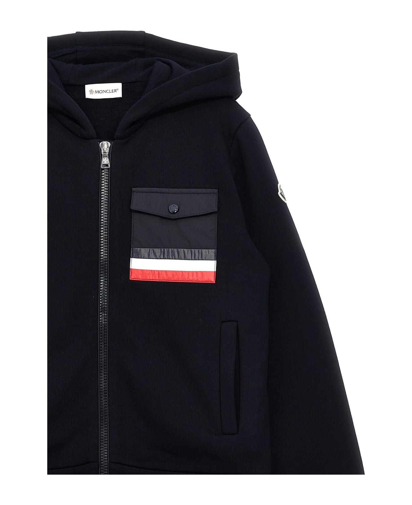 Moncler Pocket Hoodie - Blue