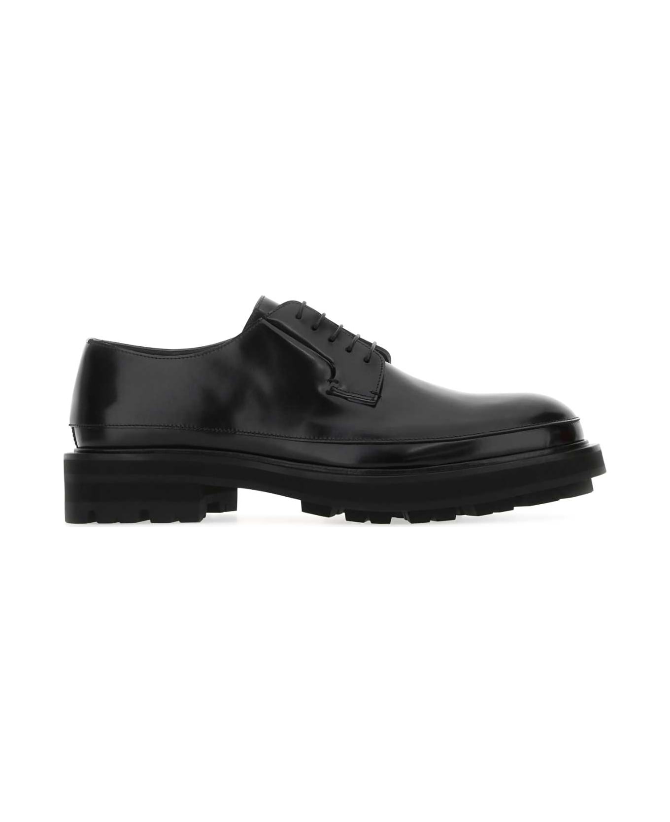 Alexander McQueen Black Leather Lace-up Shoes - 1000