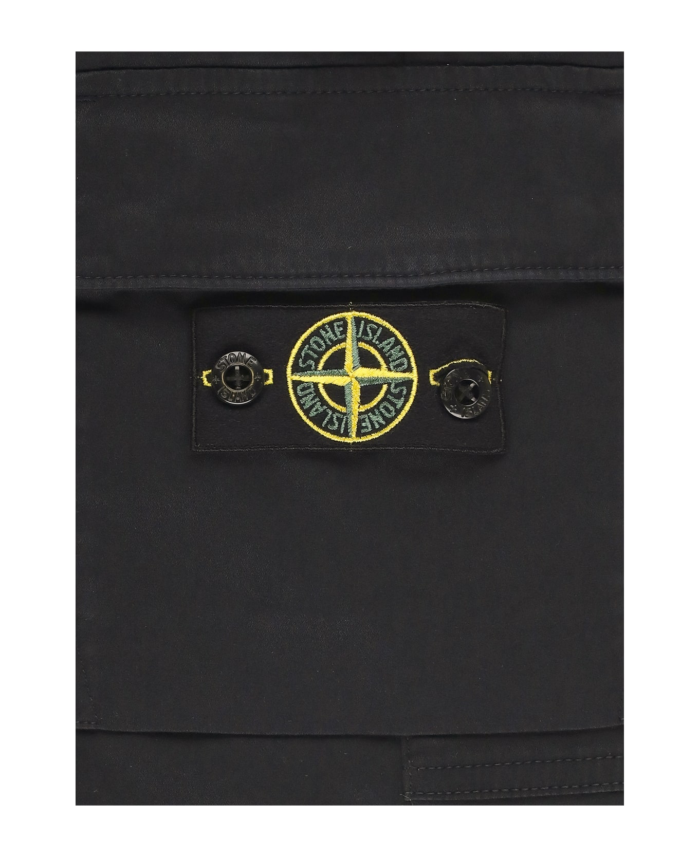 Stone Island Cotton Trousers - Black