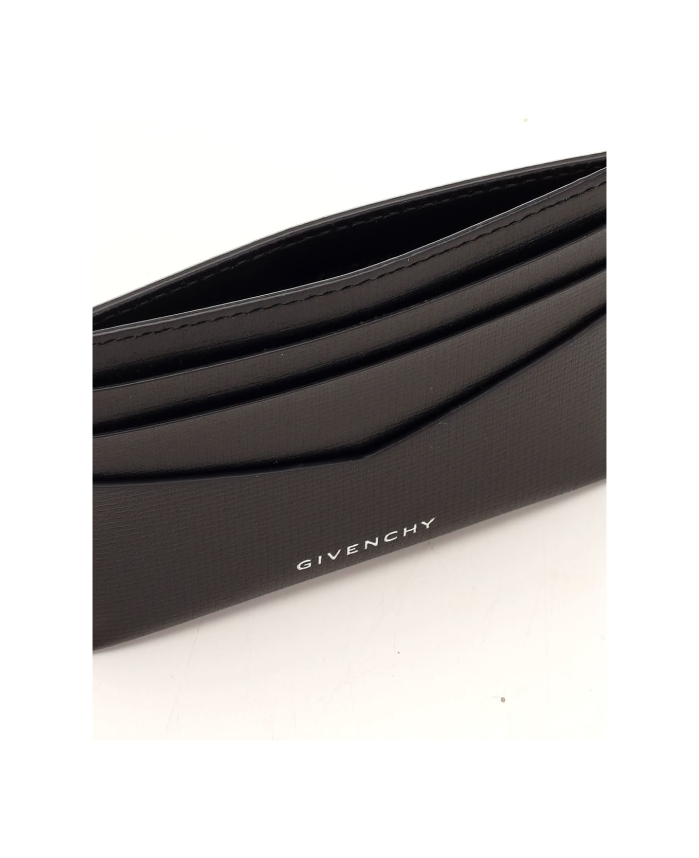 Givenchy Black Leather Card Holder - Black