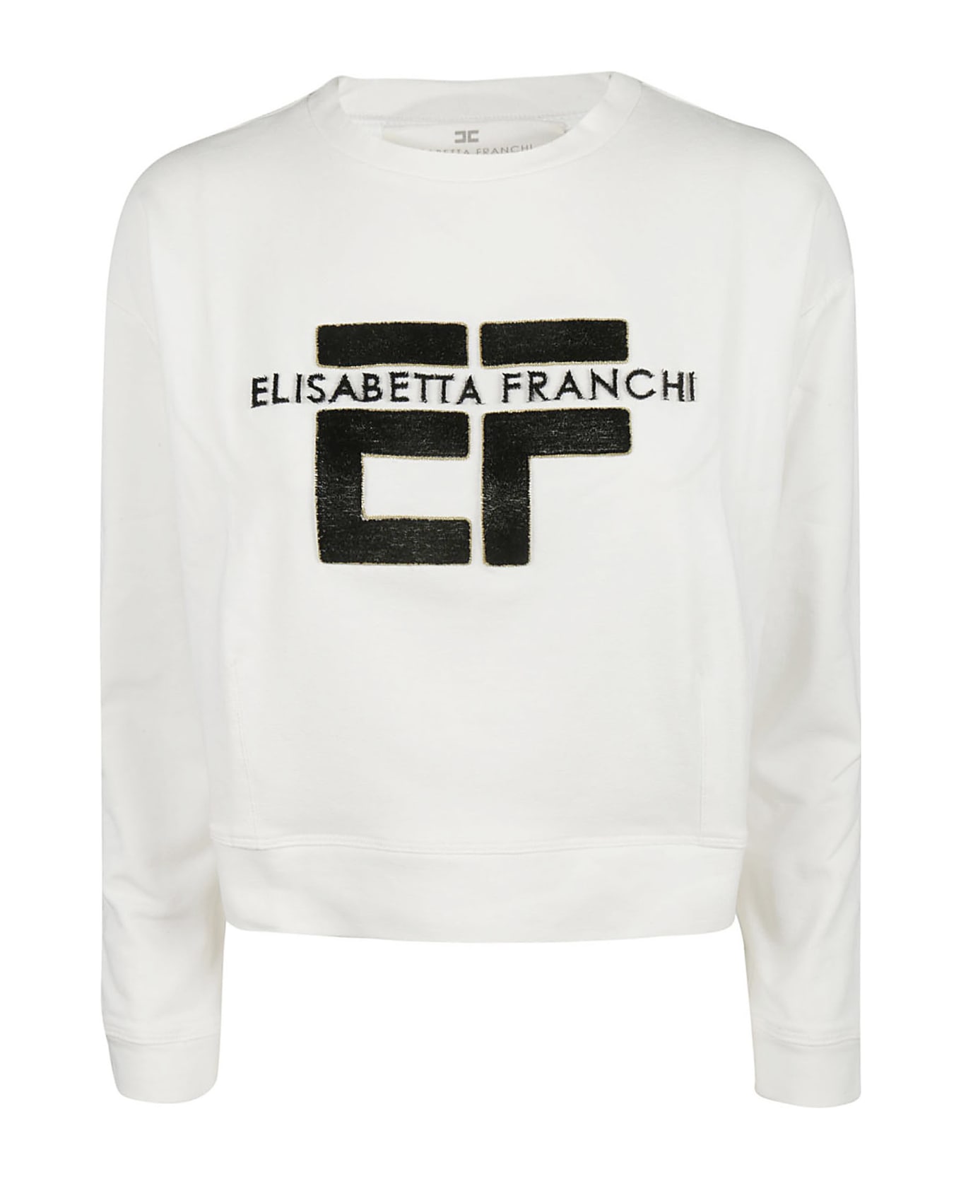 Elisabetta Franchi Celyn B. Logo Sweatshirt | italist, ALWAYS LIKE A SALE