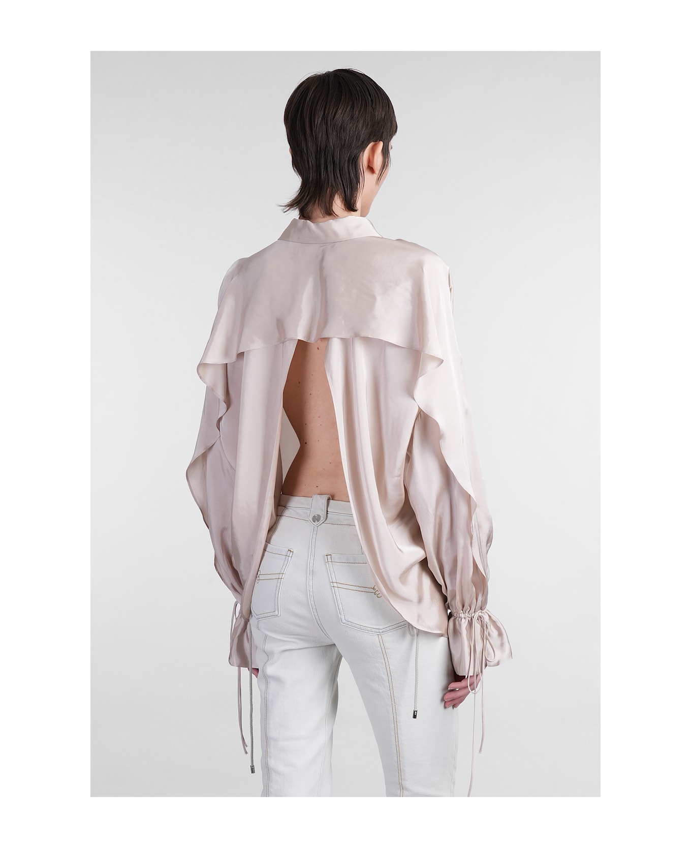 Blumarine Blouse In Rose-pink Viscose - rose-pink
