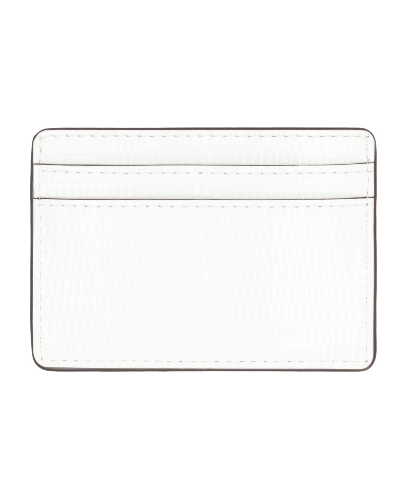 MICHAEL Michael Kors Jet Set Leather Card Holder - White 財布
