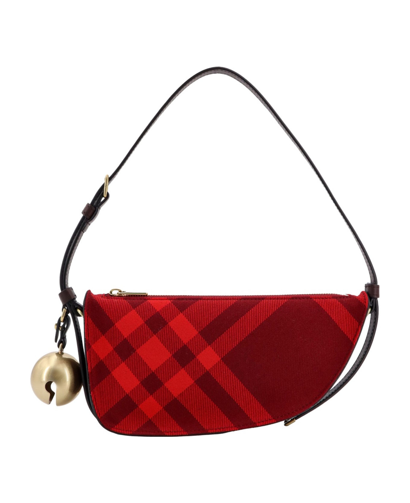 Burberry Ip Check Short Shoulder Bag - Red