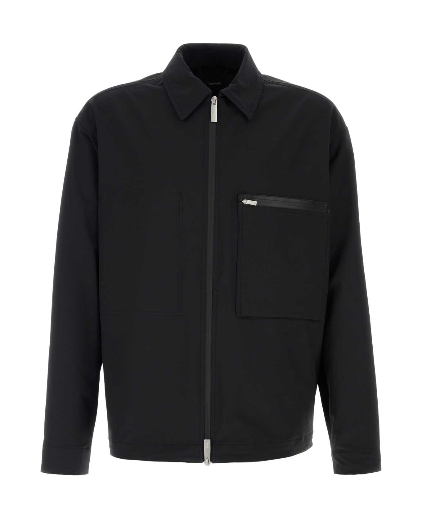 Herno Black Stretch Nylon Blend Jacket - NERO
