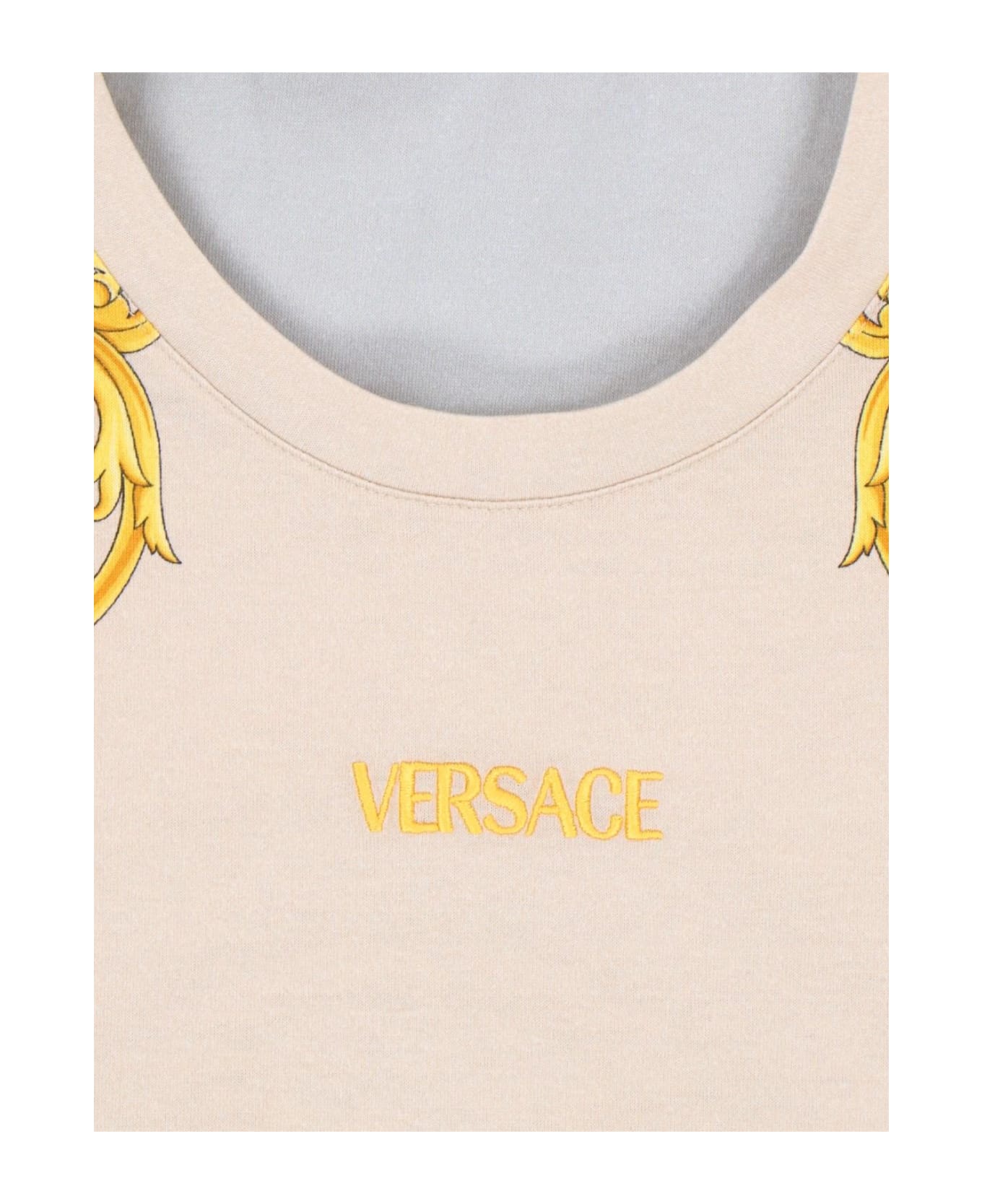 Versace 'la Coupe Des Dieux' Printed T-shirt - CONCRETEMIDBONEGOLD