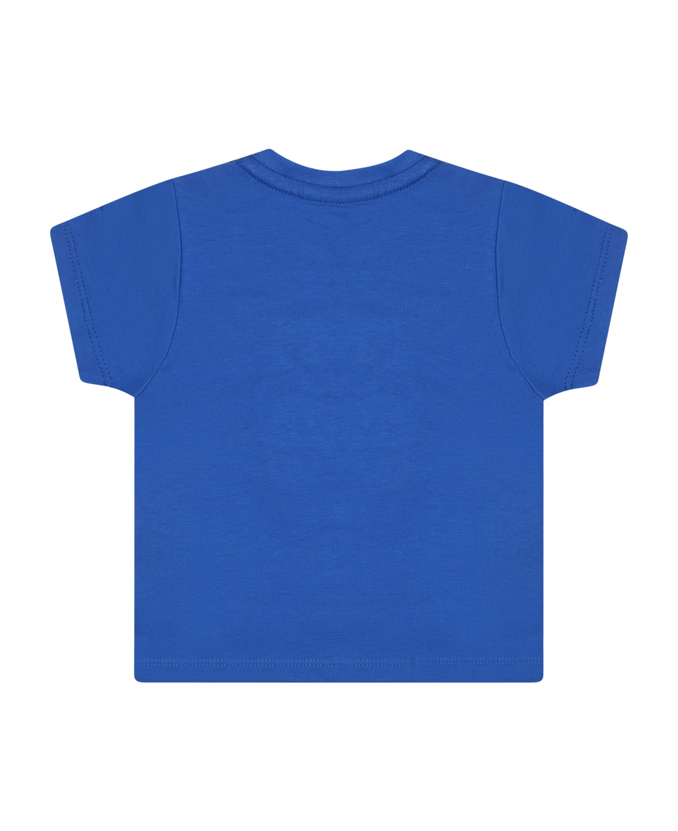 Hugo Boss Light Blue T-shirt For Baby Boy With Logo - Light Blue Tシャツ＆ポロシャツ