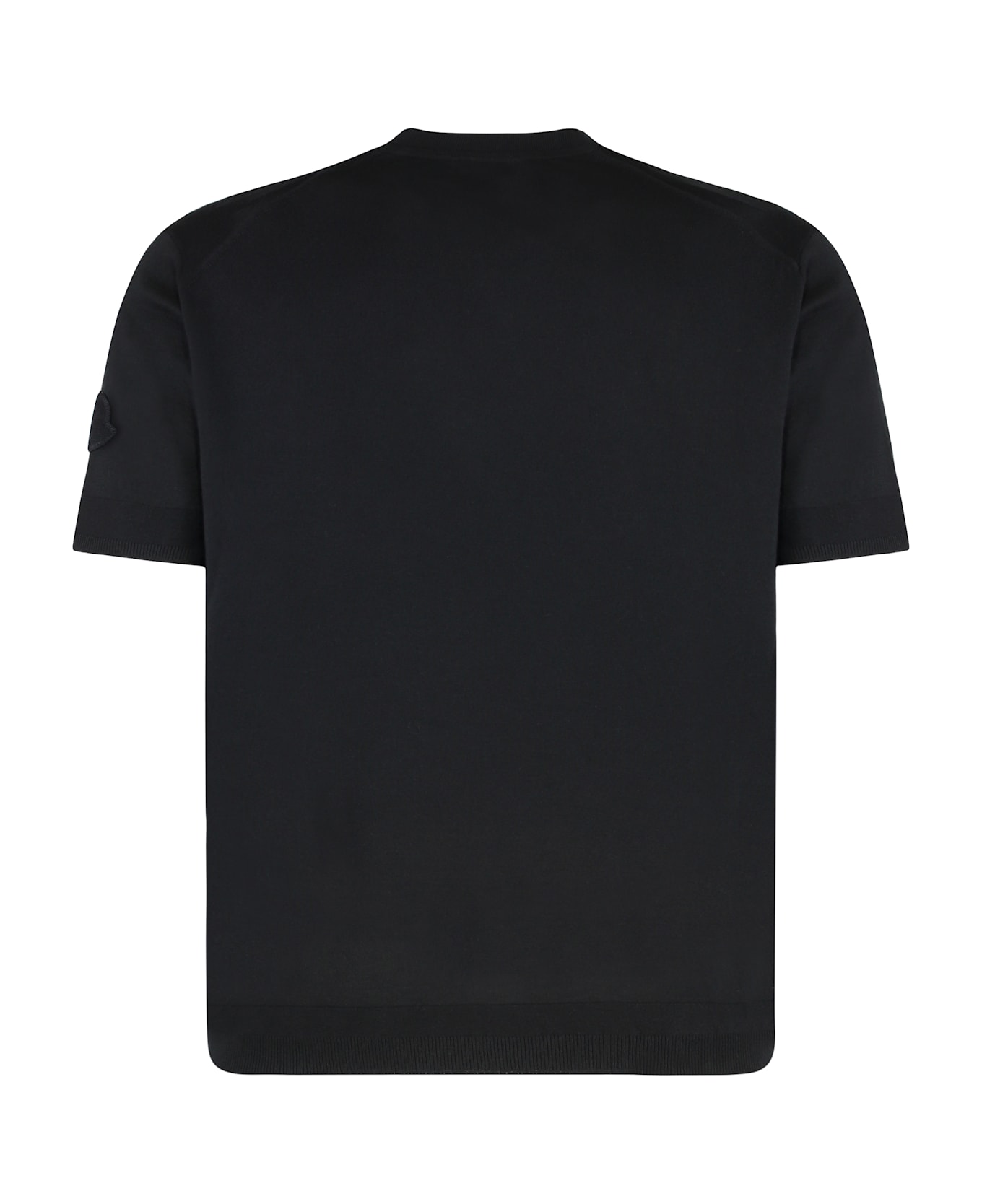 Moncler Short Sleeve Sweater - black
