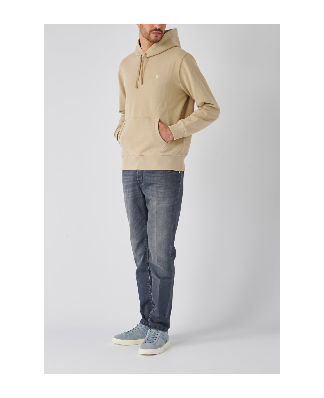 Polo Ralph Lauren Long Sleeve Sweartshirt Sweatshirt - BEIGE