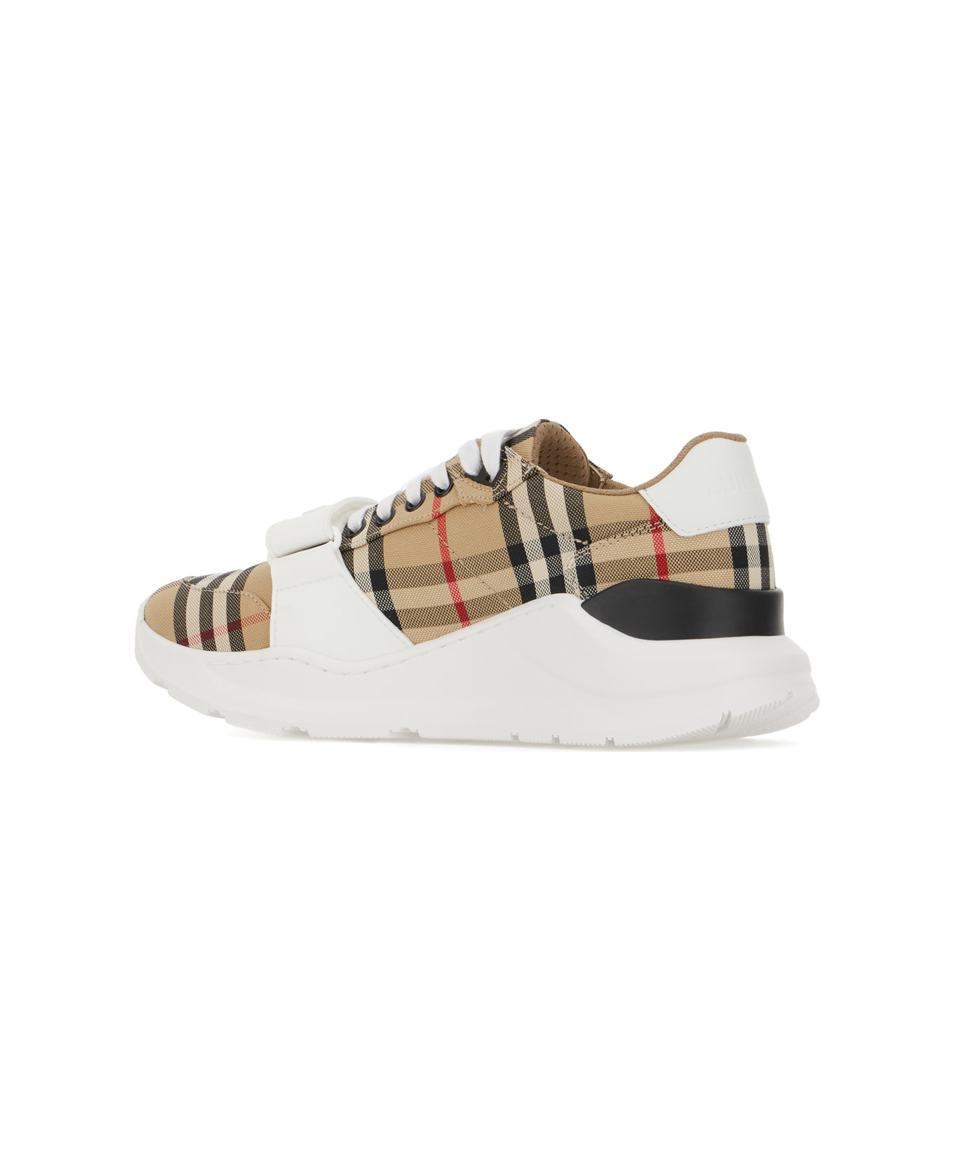 Burberry Multicolor Leather And Fabric Sneakers - A7028