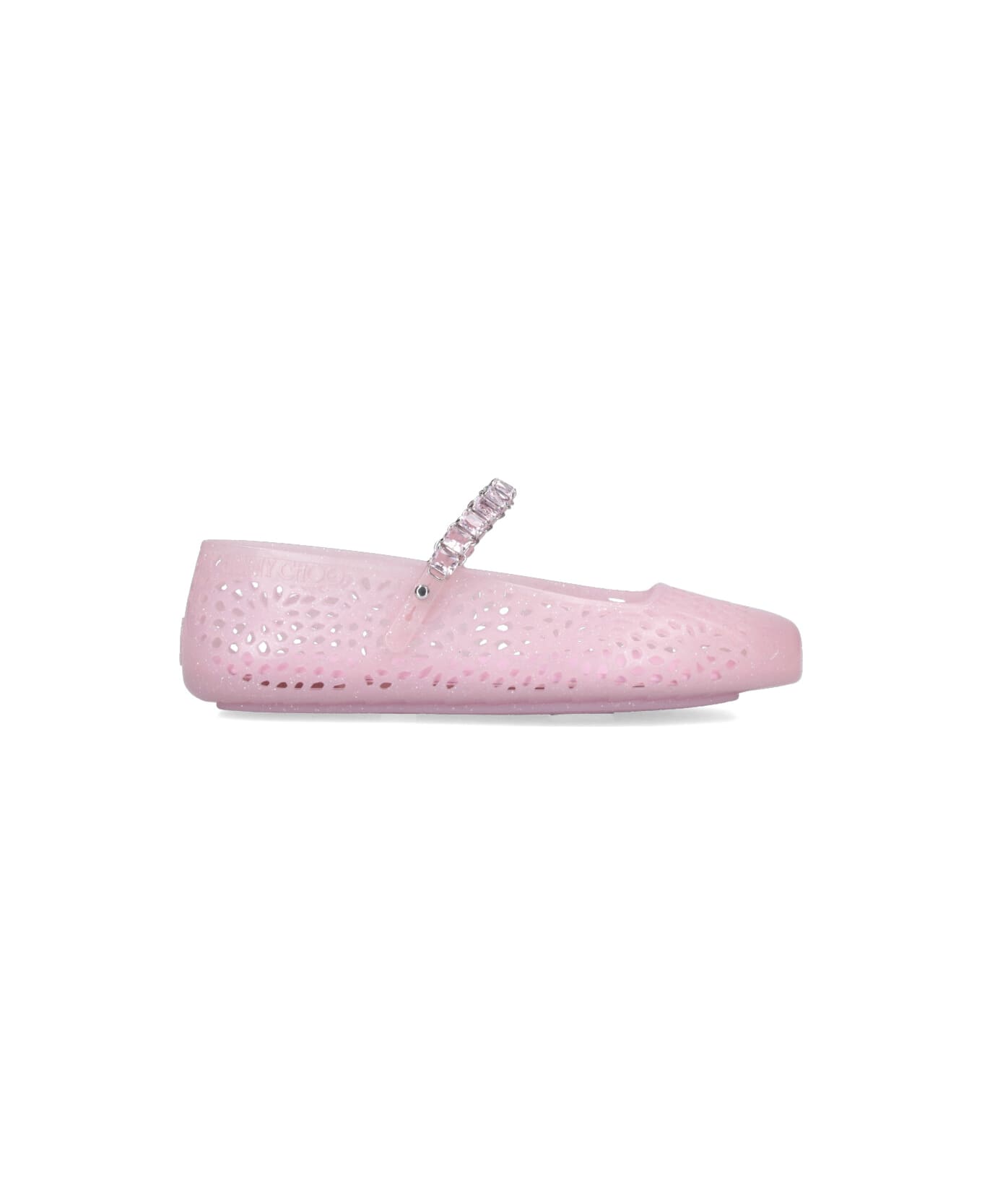Jimmy Choo "mary Jane Jelly" Ballet Flats - Pink