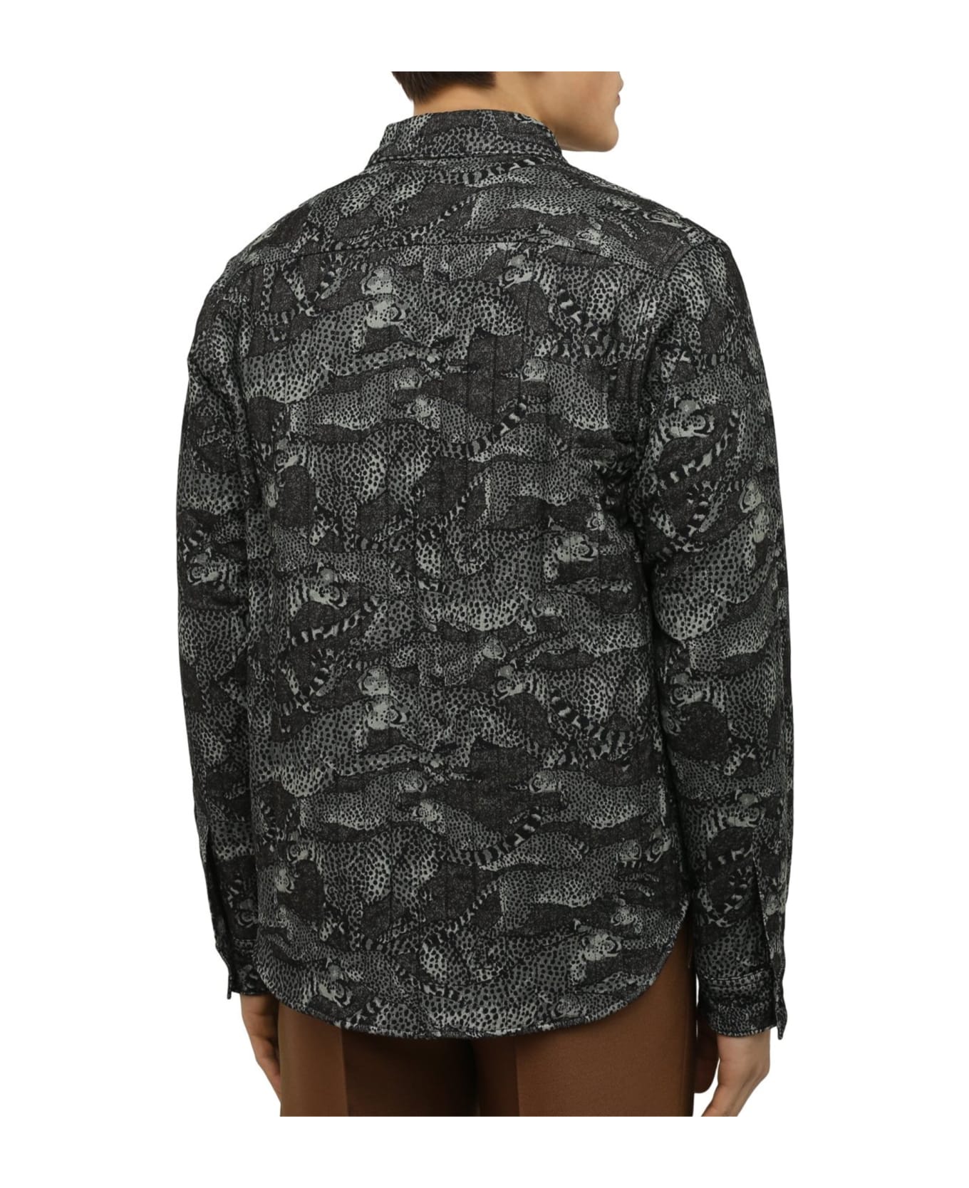 Kenzo Padded Shirt Style Jacket - Black