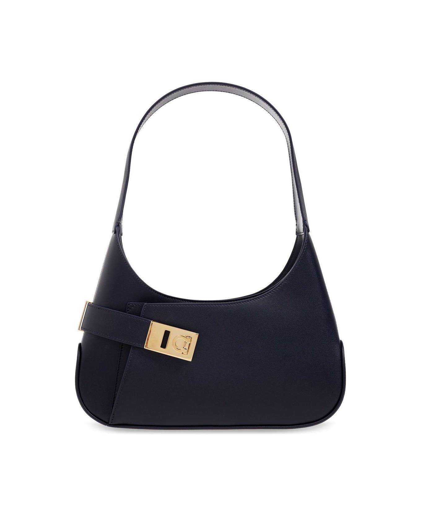 Ferragamo Asymmetric Pocket Hobo Bag - BLUE