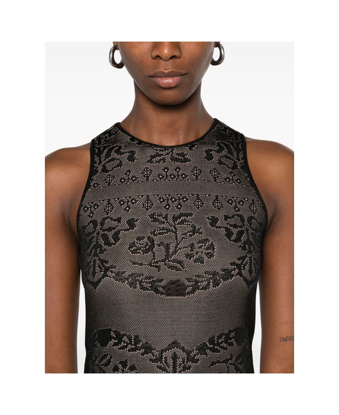 TwinSet Sleeveless Black Dress, - Black