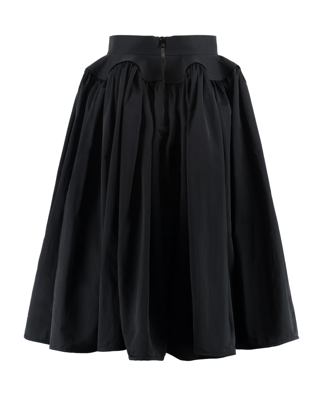 Bottega Shoe Veneta Technical Fabric Skirt - black