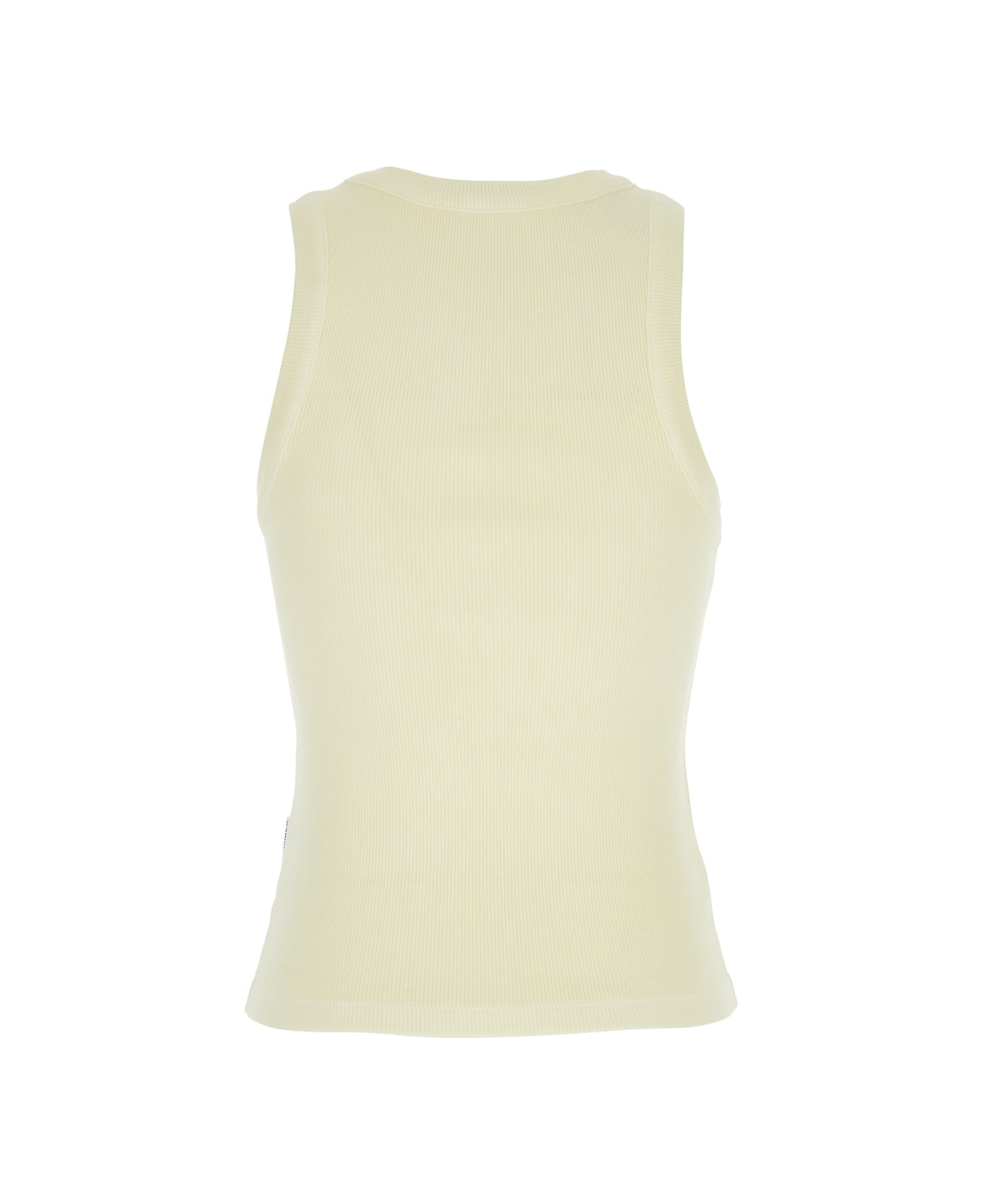 Des Phemmes Green Top With Crystals Decorations On The Front In Cotton Woman - Green