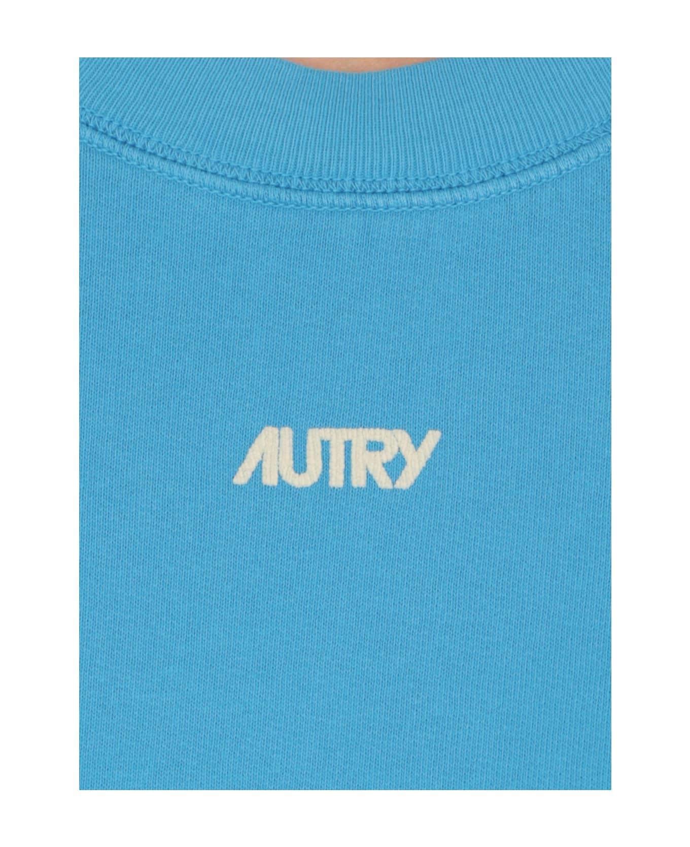 Autry Cobalt Cotton Sweatshirt - Light Blue