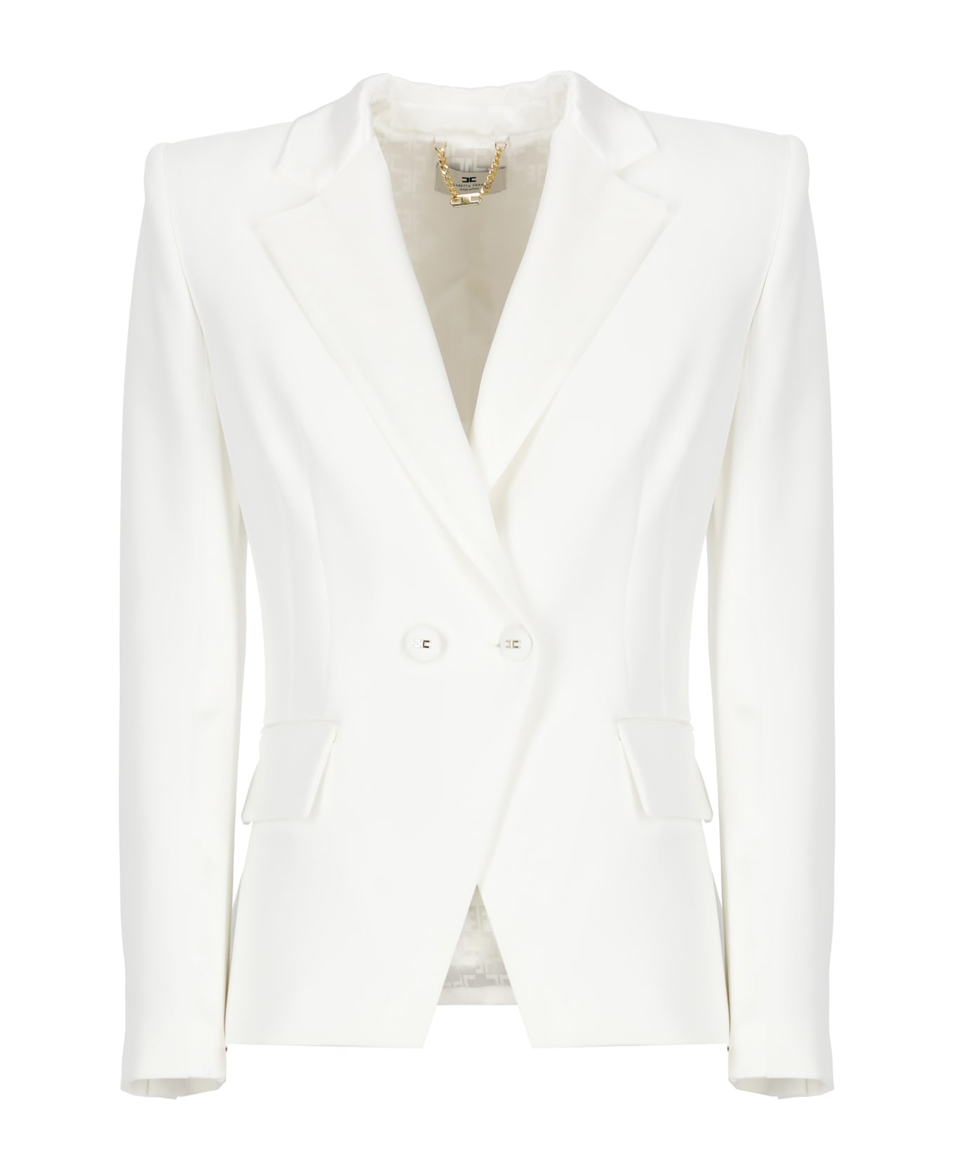 Elisabetta Franchi Blazer 1 Petto E Mezzo Blazer - Ivory