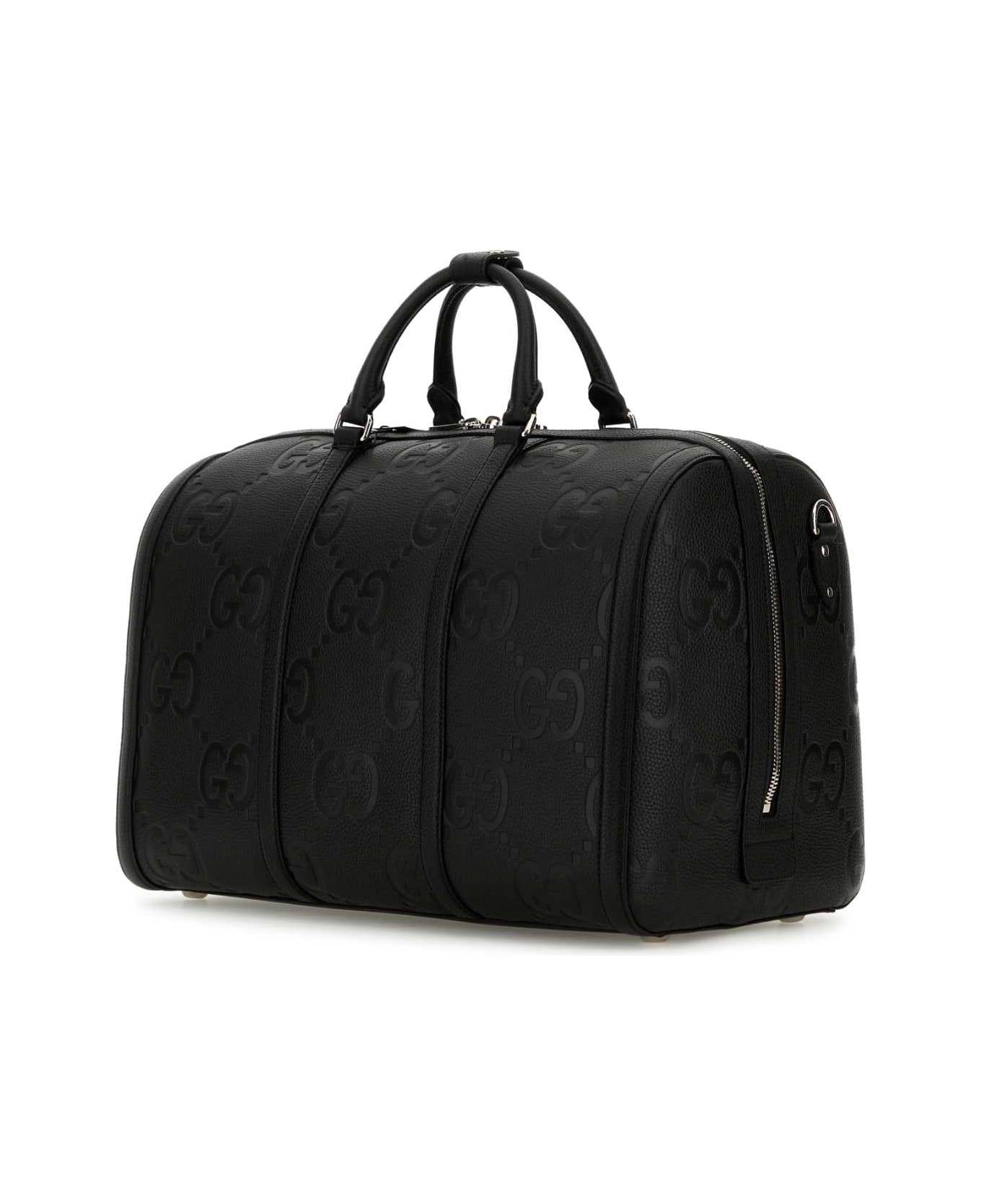 Gucci Black Leather Travel Bag - 1000