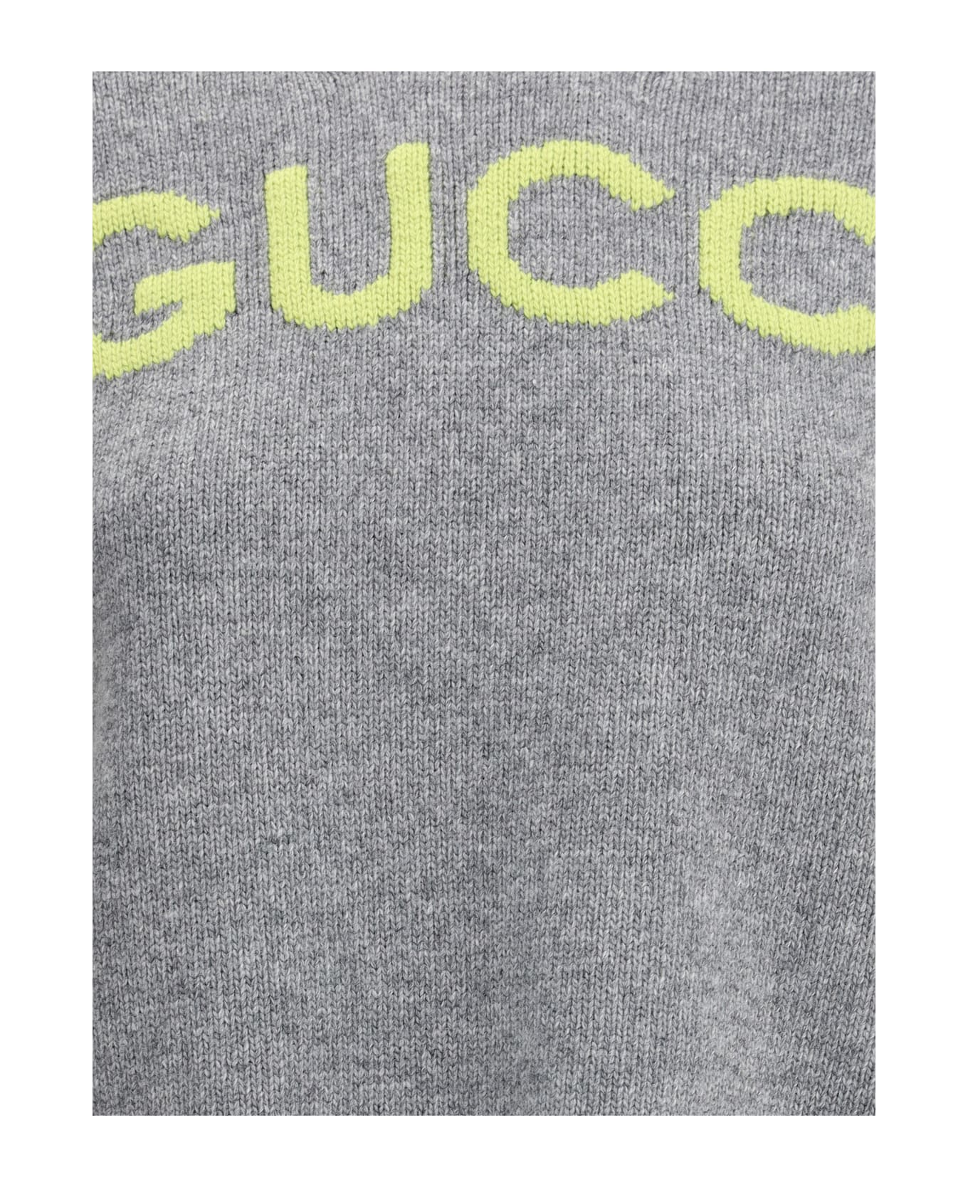 Gucci Wool Sweater With Embroidered Monogram